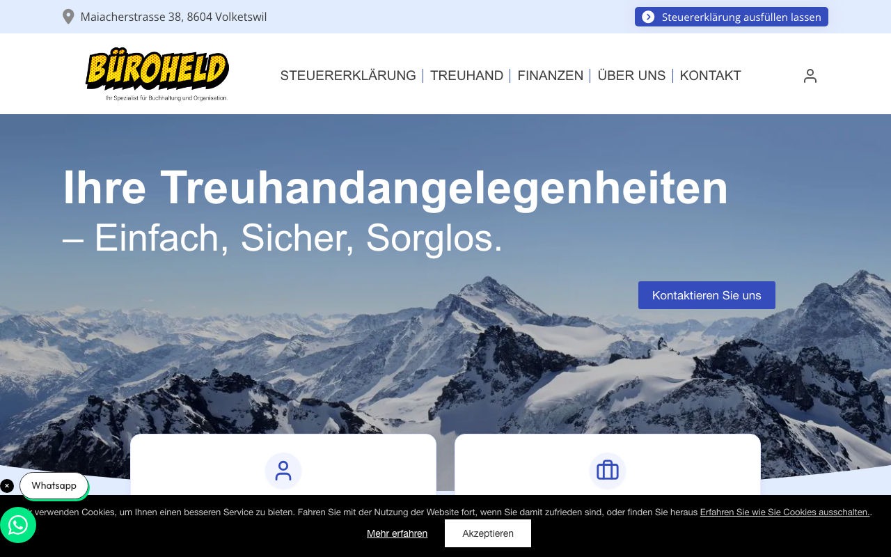 Büroheld Website Screenshot